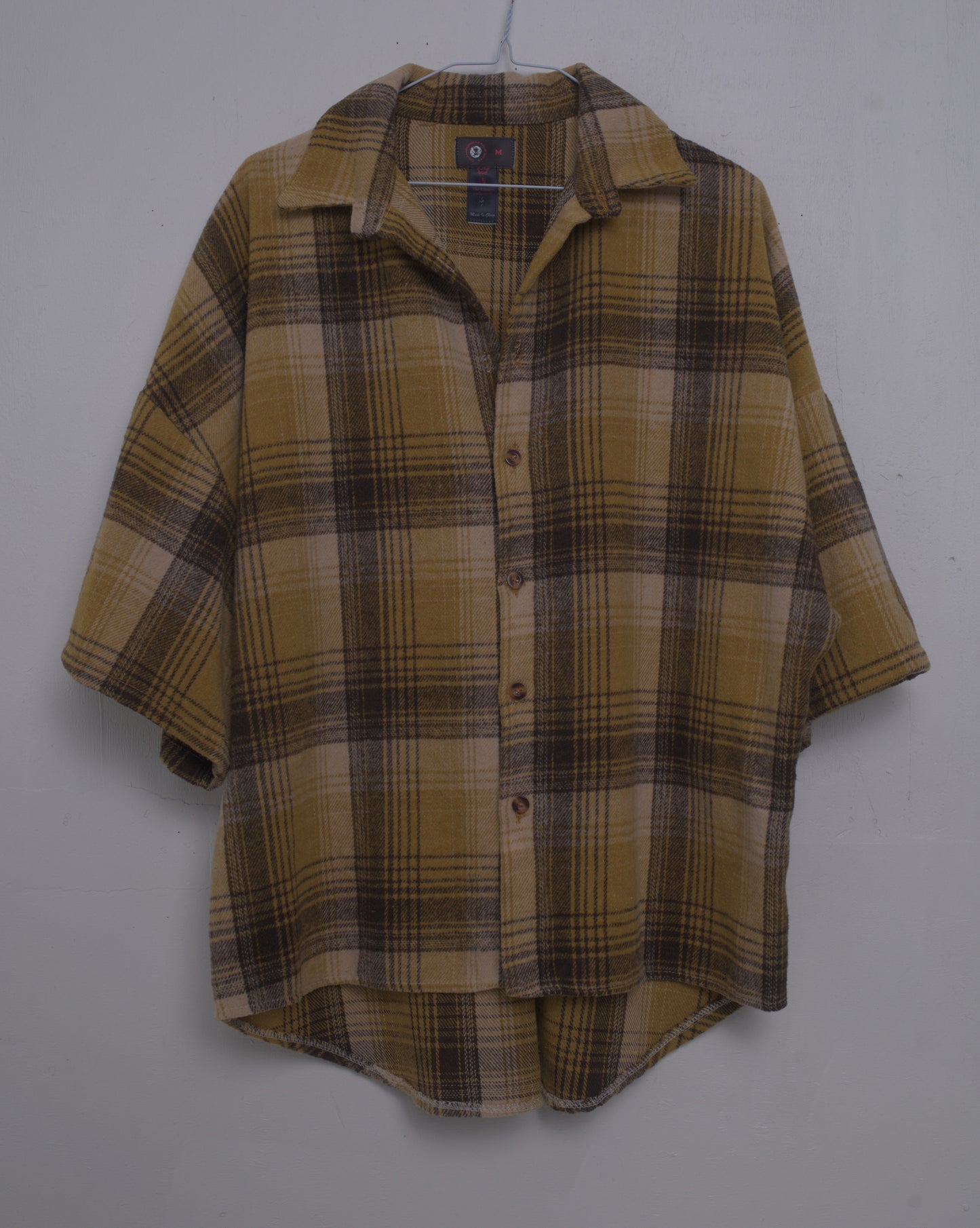 Flannel short sleeve shirt